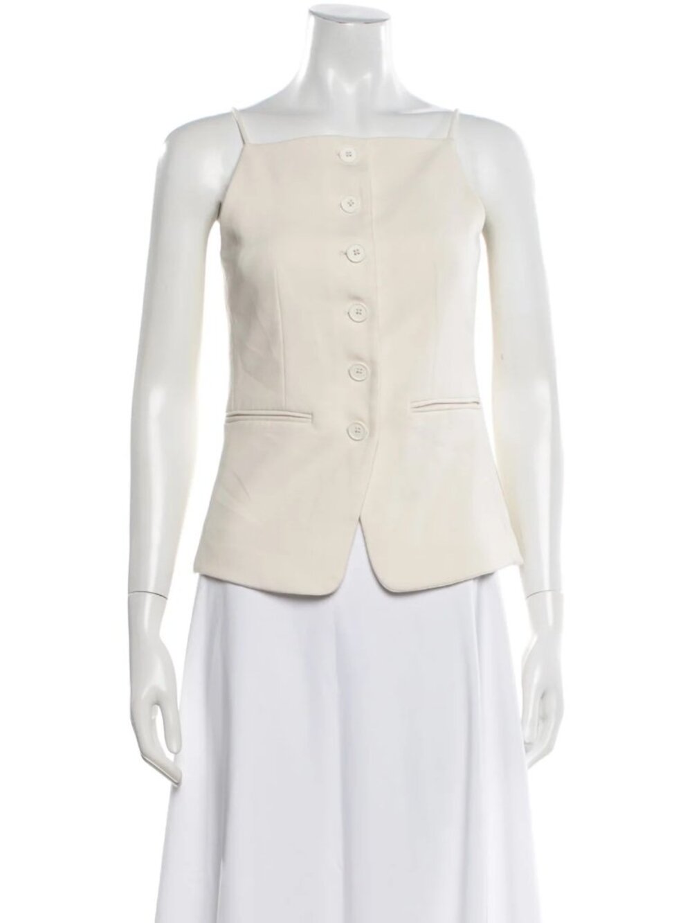 Staud  Square Neckline Sleeveless Top
